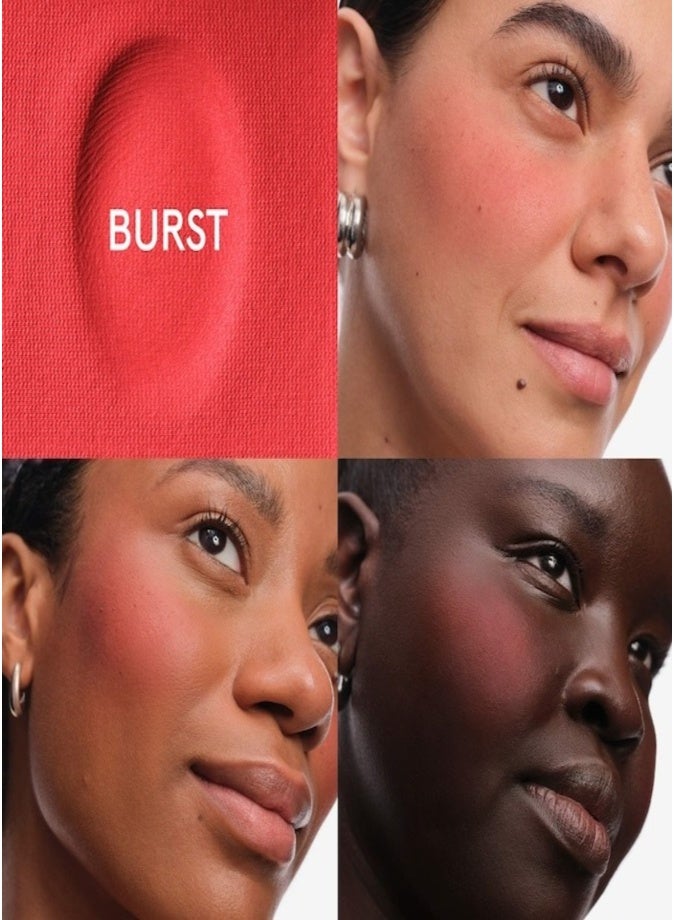 Glossier Cloud Paint Plush Blush 6g – Burst - bright red Creamy Gel Blush with Soft-Focus Finish - Image 2